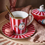 Load image into Gallery viewer, Red Pink Porcelain Cake Plate 17 cm Love Birds Collection by Pip Studio