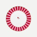 Load image into Gallery viewer, Red Pink Porcelain Cake Plate 17 cm Love Birds Collection by Pip Studio