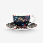 Load image into Gallery viewer, Pip Studio Berry Blues Blue Porcelain Coffee Cup Set 51004196
