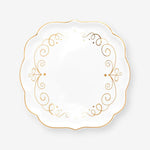 Load image into Gallery viewer, Pip Studio Royal Gold White Porcelain Tea Plate 51013027