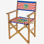 Load image into Gallery viewer, Chiara Alessi Capri Red Blue Wooden Garden Chair CADCCAP1RD