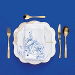 Load image into Gallery viewer, Pip Studio Royal White Blue White Porcelain Dinner Plate 51001133