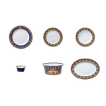 Load image into Gallery viewer, VERSACE MEDUSA BLUE YEMEK TAKIMI mzkcb0-gy.myshopify.com VERSACE MEDUSA BLUE YEMEK TAKIMI #TİCSBRANDS#