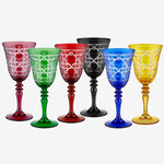 Load image into Gallery viewer, Chiara Alessi Gloria Yellow Glass Goblet CA2440141YL