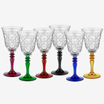 Load image into Gallery viewer, Chiara Alessi Gloria Blue Glass Goblet CA7440141BL