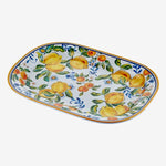 Load image into Gallery viewer, Chiara Alessi Capri Blue Melamine Serving Plate CAMTT0788BW