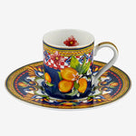 Load image into Gallery viewer, Chiara Alessi Capri Blue Porcelain Coffee Cup Set CAPFL2ECBL2