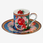 Load image into Gallery viewer, Chiara Alessi Capri Blue Green Porcelain Coffee Cup Set CAPVB2ECBG2