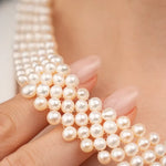 Load image into Gallery viewer, 37-1 Örgü Formlu Çok Sıralı Kolye mzkcb0-gy.myshopify.com