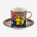 Load image into Gallery viewer, Chiara Alessi Capri Blue Porcelain Coffee Cup Set CAPTNFL1ECBL2