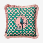 Load image into Gallery viewer, Chiara Alessi Carpe Diem Green Velvet Decorative Pillow CATVR4343PG
