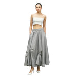 Load image into Gallery viewer, BİZE Yıldız Nakışlı Tafta Etek mzkcb0-gy.myshopify.com BİZE Yıldız Nakışlı Tafta Etek #TİCSBRANDS#