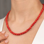 Load image into Gallery viewer, 6 Mercan Doğal Taş Kolye mzkcb0-gy.myshopify.com