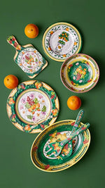 Load image into Gallery viewer, Chiara Alessi Carpe Diem Green Melamine Cutlery Tray CAMCD7015GR1