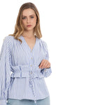 Load image into Gallery viewer, İnci Detay Çizgili Bluz mzkcb0-gy.myshopify.com İnci Detay Çizgili Bluz #TİCSBRANDS#