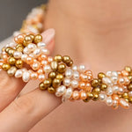 Load image into Gallery viewer, 41-1 Çok Renkli Burgu İnci Kolye mzkcb0-gy.myshopify.com