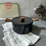 Load image into Gallery viewer, Neoflam Bien Black Induction 20 cm Casserole with Acacia Wood Handle