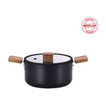 Load image into Gallery viewer, Neoflam Bien Black Induction 20 cm Casserole with Acacia Wood Handle