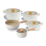 Load image into Gallery viewer, Neoflam Fika 9 Piece Pots and Pans Set Beige