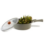 Load image into Gallery viewer, Neoflam Midas Gray 11-Piece Detachable Handle Nesting Induction Pot and Pan Set