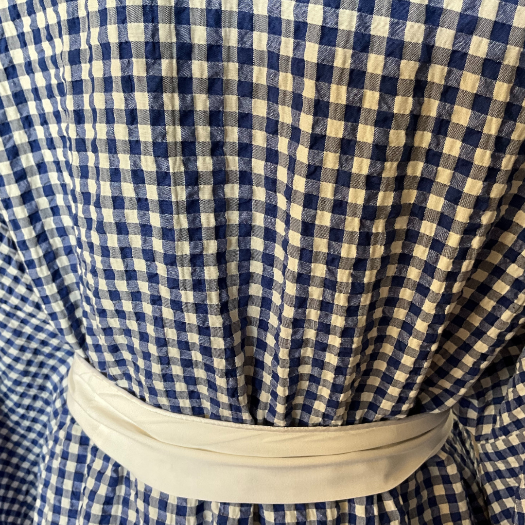 Gingham Patterned Kimono