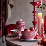 Load image into Gallery viewer, Pip Studio Flower Festival Red Porcelain Dinner Plate 51001296
