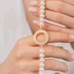 Load image into Gallery viewer, 63 Çeyrek Klipsli Gümüş İnci Bileklik #TİCSBRANDS#
