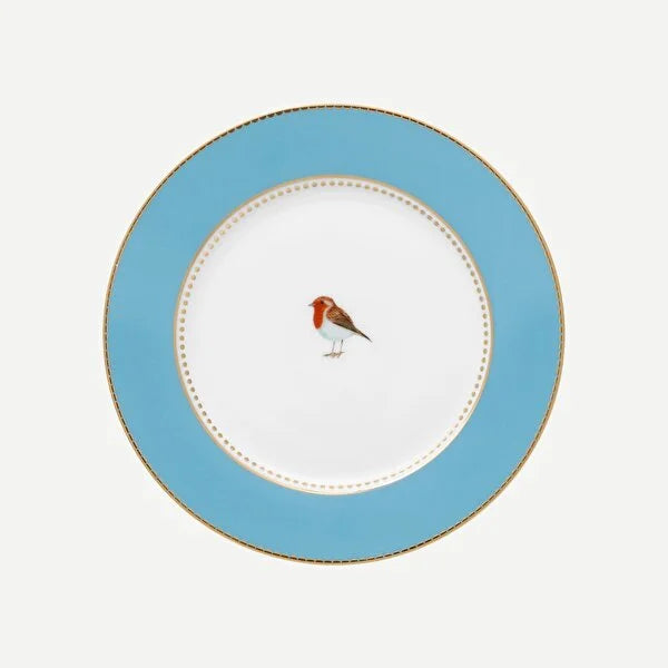 Blue Porcelain Cake Plate 17 cm Love Birds Collection by Pip Studio