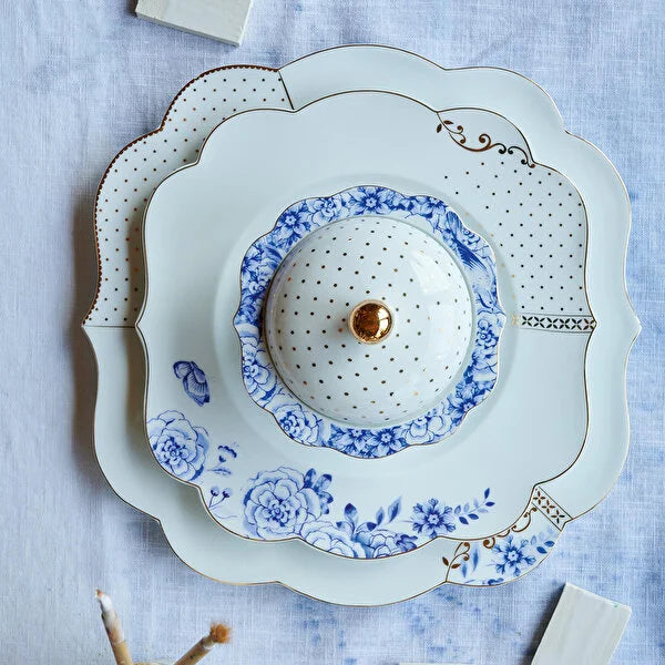 Pip Studio Royal White Blue White Porcelain Dinner Plate 51001133