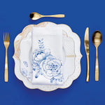 Load image into Gallery viewer, Pip Studio Royal White Blue White Porcelain Cake Plate 51001135
