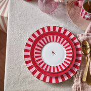 Red Pink Porcelain Cake Plate 17 cm Love Birds Collection by Pip Studio