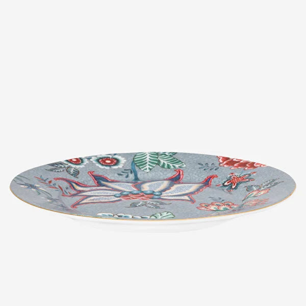Pip Studio Flower Festival Blue Porcelain Cake Plate 51001284