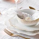 Load image into Gallery viewer, Pip Studio Royal Gold White Porcelain Dinner Plate 51001399
