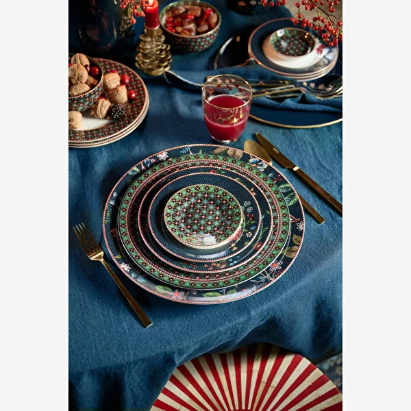 Pip Studio Berry Blues Green Porcelain Petit Four Plate 51001479