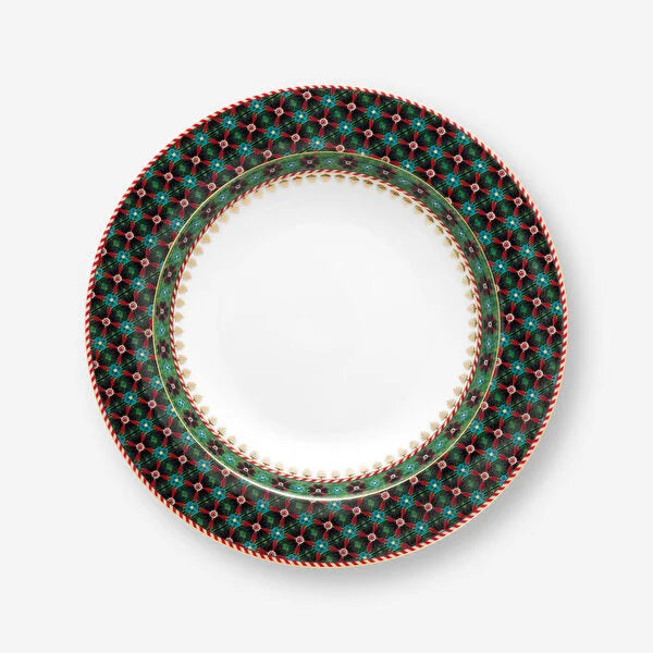 Pip Studio Berry Blues Green Porcelain Deep Plate 51001482