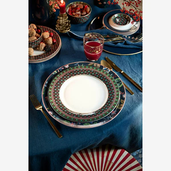 Pip Studio Berry Blues Green Porcelain Dinner Plate 51001484