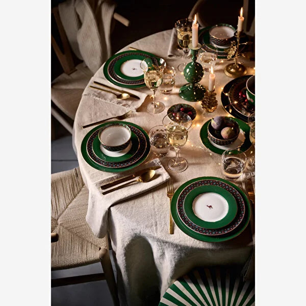 Green Porcelain Cake Plate 17 cm Love Birds Collection by Pip Studio