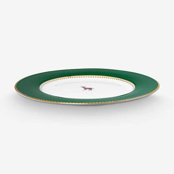 Green Porcelain Cake Plate 17 cm Love Birds Collection by Pip Studio