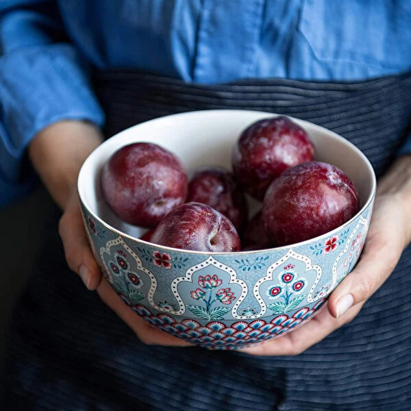 Pip Studio Flower Festival Blue Porcelain Bowl 51003190