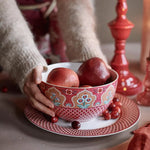 Load image into Gallery viewer, Pip Studio Flower Festival Kırmızı Porselen Kase 51003196 #TİCSBRANDS#
