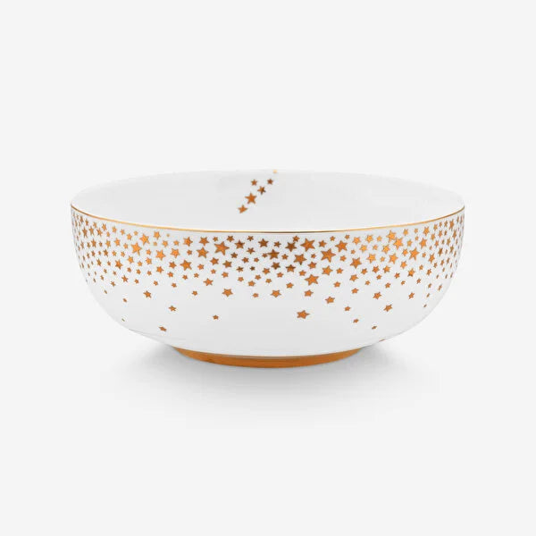 Pip Studio Royal Gold White Porcelain Salad Bowl 51003263