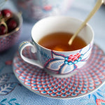 Load image into Gallery viewer, Pip Studio Flower Festival Blue Porcelain Teacup Set 51004139
