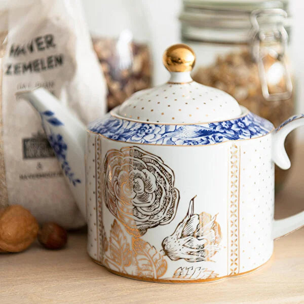 Pip Studio Royal White Blue White Porcelain Teapot 51005021