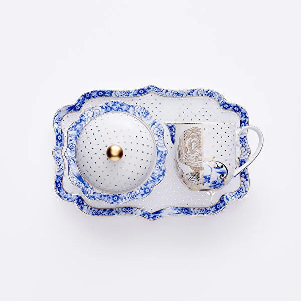 Pip Studio Royal White Blue White Porcelain Sugar Bowl 51008021