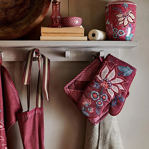 Pip Studio Flower Festival Kırmızı Porselen Küp 51009036