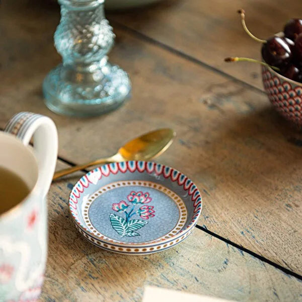 Pip Studio Flower Festival Blue Porcelain Tea Plate 51013024