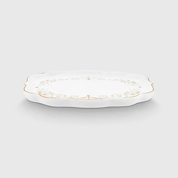 Pip Studio Royal Gold White Porcelain Tea Plate 51013027