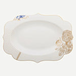Load image into Gallery viewer, Pip Studio Royal White Blue White Porcelain Serving Plate 51018028
