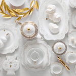 Load image into Gallery viewer, Pip Studio Royal Gold White Porcelain Tray 51018154
