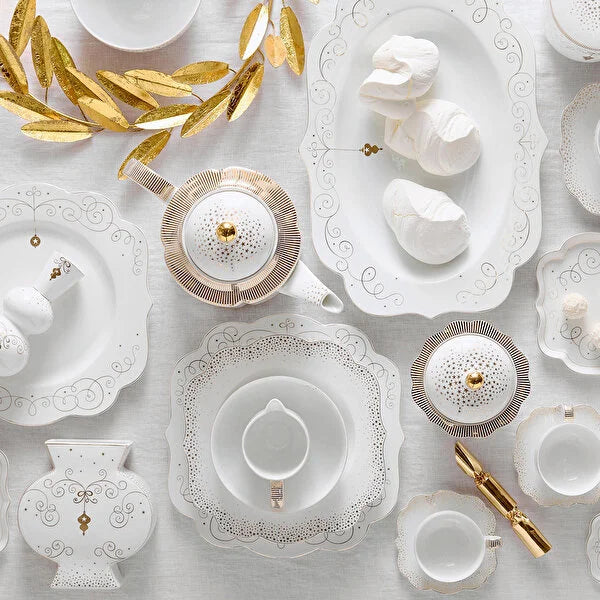 Pip Studio Royal Gold White White Porcelain Candle 51090020